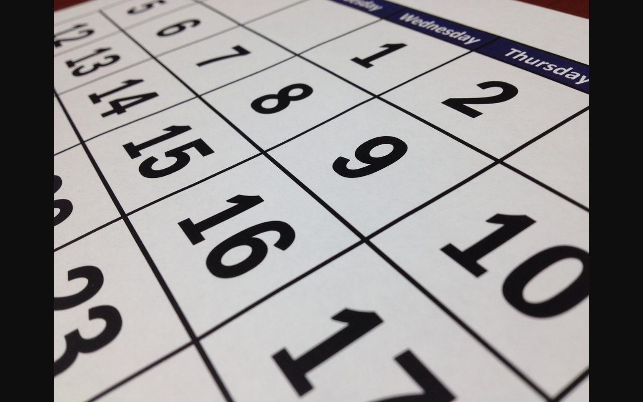 Bibb State Court calendar page